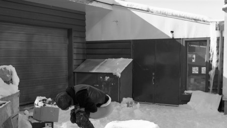 Helen Chadwick making Piss Flowers, Banff National Park, Alberta, Canada, 1991