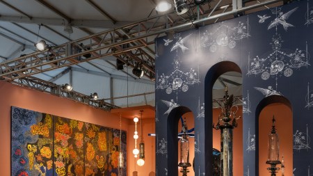 Wexler Gallery’s presentation at Design Miami 2024, featuring works by Andy Paiko and Dr. Woo, Henry Bermudez, Benjamin Gillespie, Nick Missel, Feyza Kemahlioglu, and Gregory Nangle.