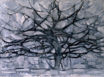 Piet Mondrian, Gray Tree, 1912, oil on canvas, 31 5/16 x 42 15/16 inches.
