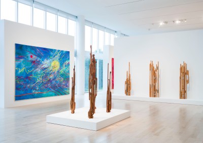 Installation view of “Mildred Thompson: Frequencies,” Institute of Contemporary Art, Miami, 
May 10–October 12, 2025