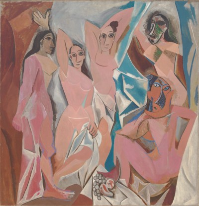Pablo Picasso, Les Demoiselles d’ Avignon, 1907, oil on canvas, 96 x 92 inches.