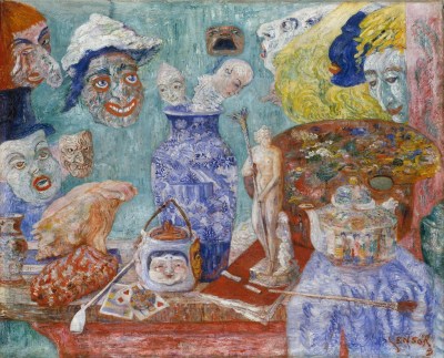 James Ensor, Still Life with Masks (Bric à Brac)., 1896