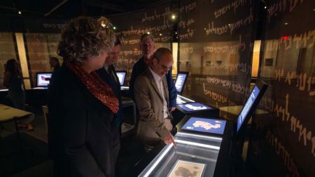 Simi Valley, CA - February 26: The installation of the 4Q57 Isaiah Scroll at the Ronald Reagan Presidential Library in Simi Valley on Wednesday, February 26, 2025. The Isaiah Scroll and other Dead Sea Scrolls in "Dead Sea Scrolls: The Exhibition". Due to their light sensitivity, the Dead Sea Scrolls are rotated every three months to help preserve them. (Photo by Hans Gutknecht/MediaNews Group/Los Angeles Daily News via Getty Images)