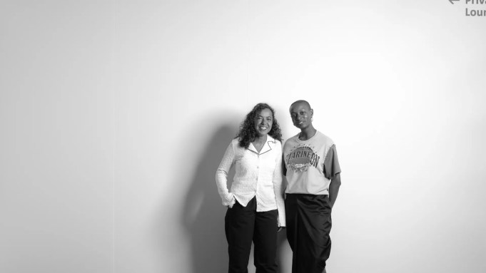 Portrait of Joyce Joumaa and Rhea Dillon.