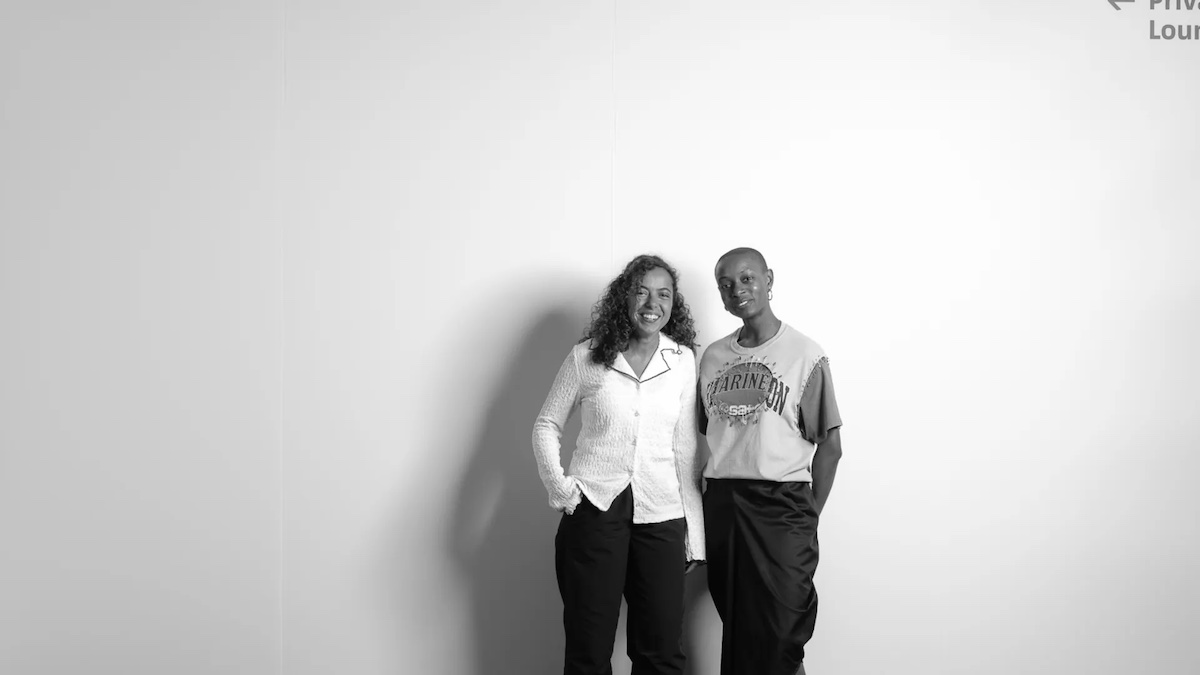 Portrait of Joyce Joumaa and Rhea Dillon.