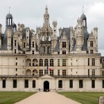 CHAMBORD, FRANCE - APRIL 26: A general view of Chambord castle on April 26, 2019 in Chambord, France. Leonardo da Vinci spent the last three years of his life at the castle of Chambord to sketch architectural projects and organize dazzling parties for the king and his court. Chambord celebrates the 500th anniversary of his death. On this occasion French President Emmanuel Macron will receive his Italian counterpart Sergio Mattarella on May 2nd, 2019 at Clos Luce and Amboise in the morning, then in Chambord in the afternoon. (Photo by Chesnot/Getty Images)