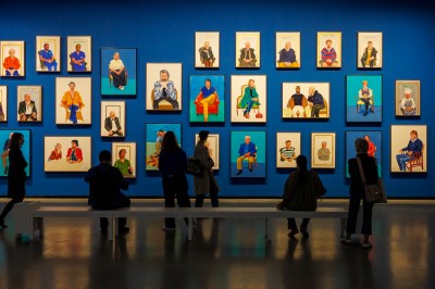 Installation view of “David Hockney 25,” Fondation Louis Vuitton, Paris, April 9–August 31, 2025