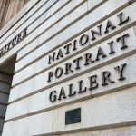 The facade of a building with text reading 'National Portrait Gallery.'