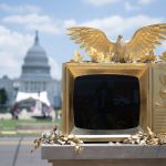 WASHINGTON, DC - JUNE 26:  
A new anti-President Trump statue is placed on the Natonal Mall in Washington, DC on June 26, 2025. (Photo by Marvin Joseph/The Washington Post via Getty Images)