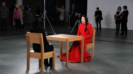 Marina Abramovic, The Artist is Present, performance at the Museum of Modern Art, New York, March 9, 2010.