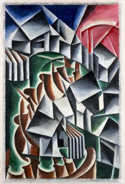 Lyubov Popova, Birsk, 1916, oil on canvas, 41 3/4 x 27 5/16 inches.