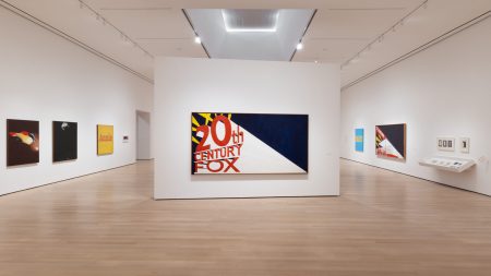 Installation view of “Ed Ruscha/Now Then,” Museum of Modern Art, New York, September 10, 2023–January 13, 2024.