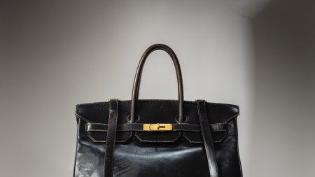 The original prototype for the Hermes Birkin handbag, named after Jane Birkin.