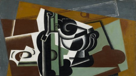 Juan Gris, Still Life, 1917, oil on panel, 28 3/4 x 36 3/16 inches.