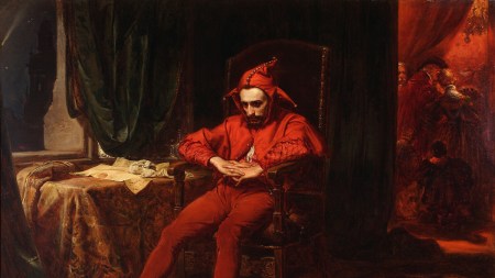 Stańczyk; Matejko, Jan (1838-1893); 1862 (1862-00-00 - 1862-00-00); Pobrano z systemu MUZA Muzeum Narodowego w Warszawie; malarskie / farba / olej; wyroby z włókien / tkanina / płótno; MP 433 MNW; Wszystkie prawa zastrzeżone.