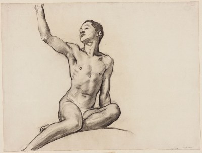 John Singer Sargent, sketch for cartouche over Music (MFA Boston Rotunda), 1917–21