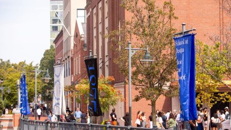Outdoor view of school campus.