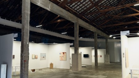 An installation view of the VIMA contemporary art fair in Limassol, Cyprus.
