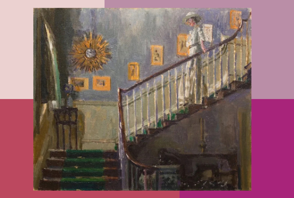 Walter Sickert, Ethel Sands Descending the Stairs at Newington , c. 1920