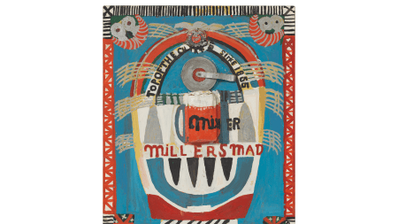 A painting of a jukebox.